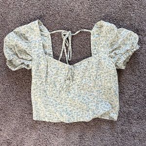 American Eagle floral blouse